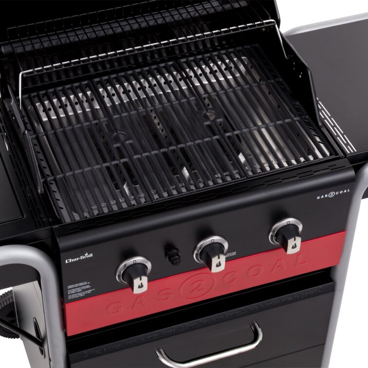 CharBroil Char Broil Gas2Coal 3 Burner Hybrid Combo Gas Charcoal